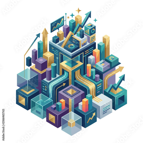 Abstract Data Cityscape with Graphs and Arrows