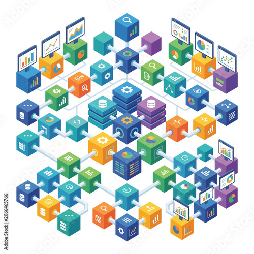 Abstract Data Network Flow Chart