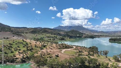 Embalse Conde de Guadalhorce en la provincia de Málaga, Andalucía	