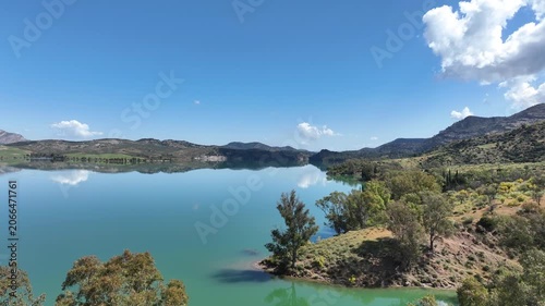 Embalse Conde de Guadalhorce en la provincia de Málaga, Andalucía	