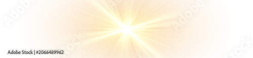 Foto Luxury sunlight rays png with sparkling glow, radiant beams and bright lens flar