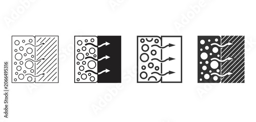 Adhesion Performance Icons Collection