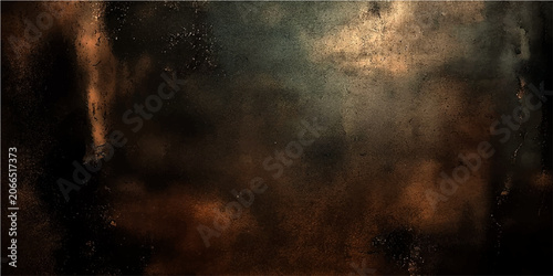 Foto Gloomy and ominous abstract texture with dark earthy tones, hinting at decay, mystery, or a foreboding atmosphere