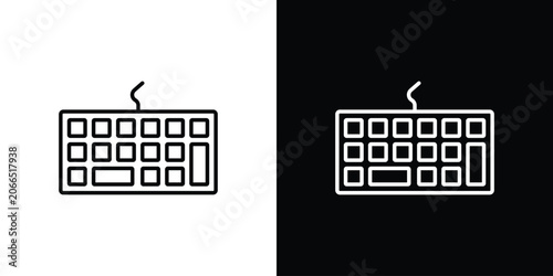 Photos Keyboard icon symbol design template.