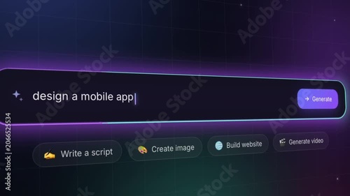 Modern AI prompt generator showing the text 