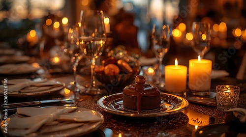 Romantic Chocolate Feast With Sophisticated Luxury Details