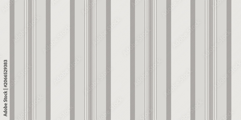Fototapeta premium Regular vertical lines shape a bold striped pattern with tailored depth. White coloring adds clear visual rhythm to the seamless textile background. Useful for textile prints and decor.