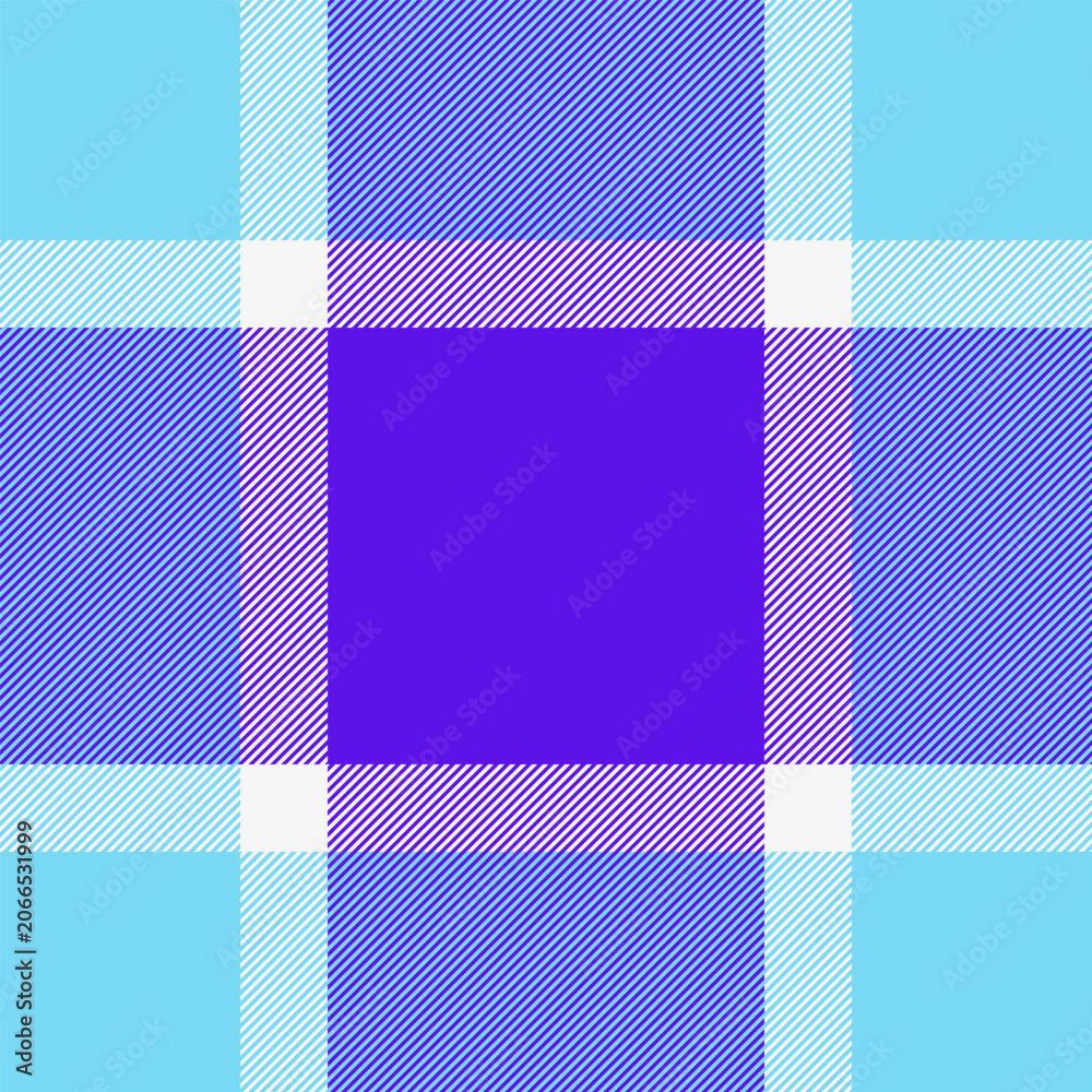 Fototapeta premium Christmas textile seamless vector, discount tartan pattern fabric. Neat plaid texture background check in cyan and bright colors.