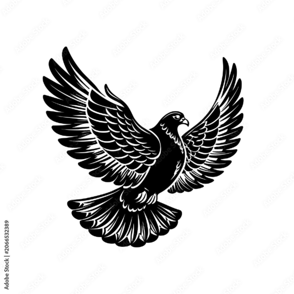 Fototapeta premium vector illustration of an eagle