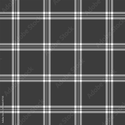 Ribbon seamless background textile, beautiful texture vector tartan. Dining check plaid fabric pattern in vintage gray and grey colors.
