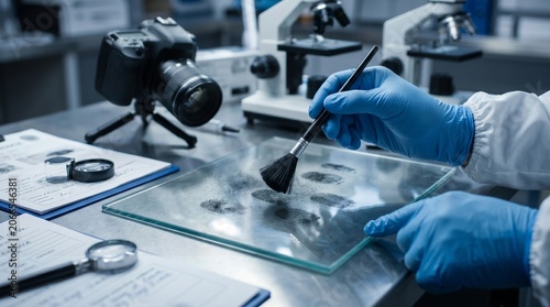 Fingerprint Analysis in Advanced Forensic Science Laboratory