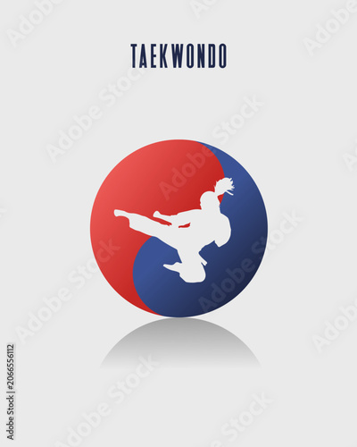 Taekwondo Martial Arts Flyer and Social Media Feed Template Vector