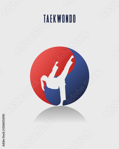 Taekwondo Martial Arts Flyer and Social Media Feed Template Vector