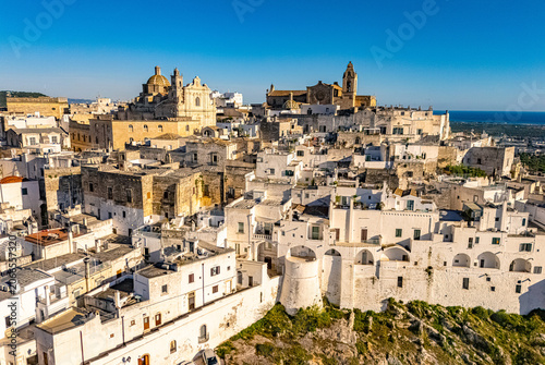 View of Ostuni in the province of Brindisi, Apulia, Italy