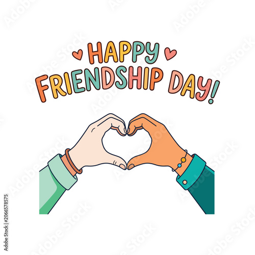 Friendship Day Hand Lettered Quote