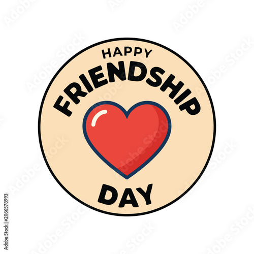 Happy Friendship Day Script Typography
