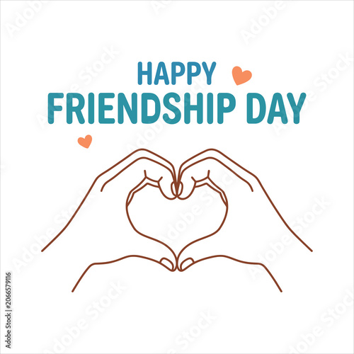 Friendship Day Inspirational Quote Design