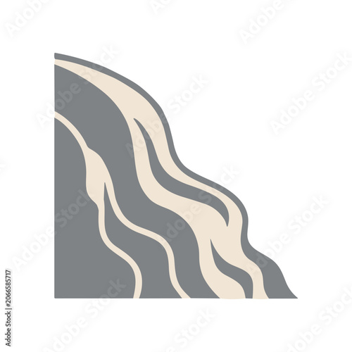 Wavy abstract gray and beige lines.