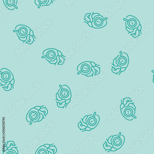 Fotografía heart health warning vector line seamless pattern heart health warning sign illu