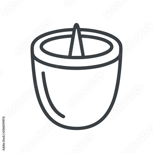 Simple line drawing of a cup.