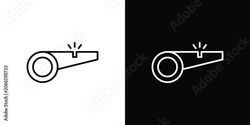 Foto Whistle icon on a white background. Vector Icon Design