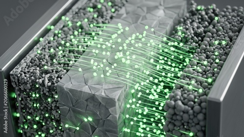 Abstract Visualization of Particles and Energy Flow in a 3D Model Environment