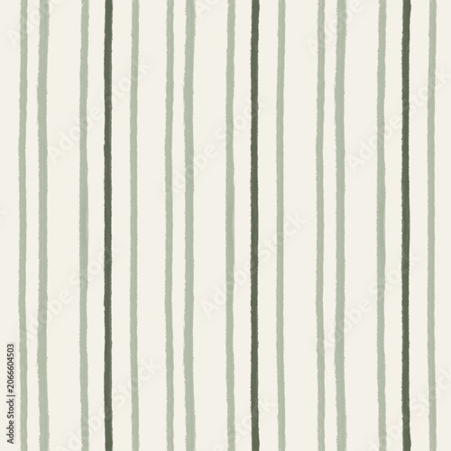 Painterly Sage Green Pinstripe Seamless Pattern