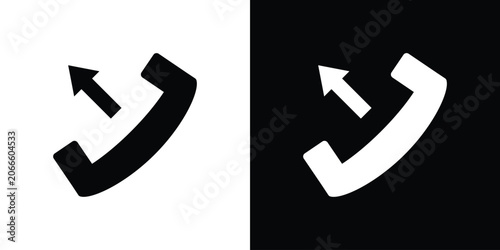 Cuadro en lienzo Call outgoing icon design
