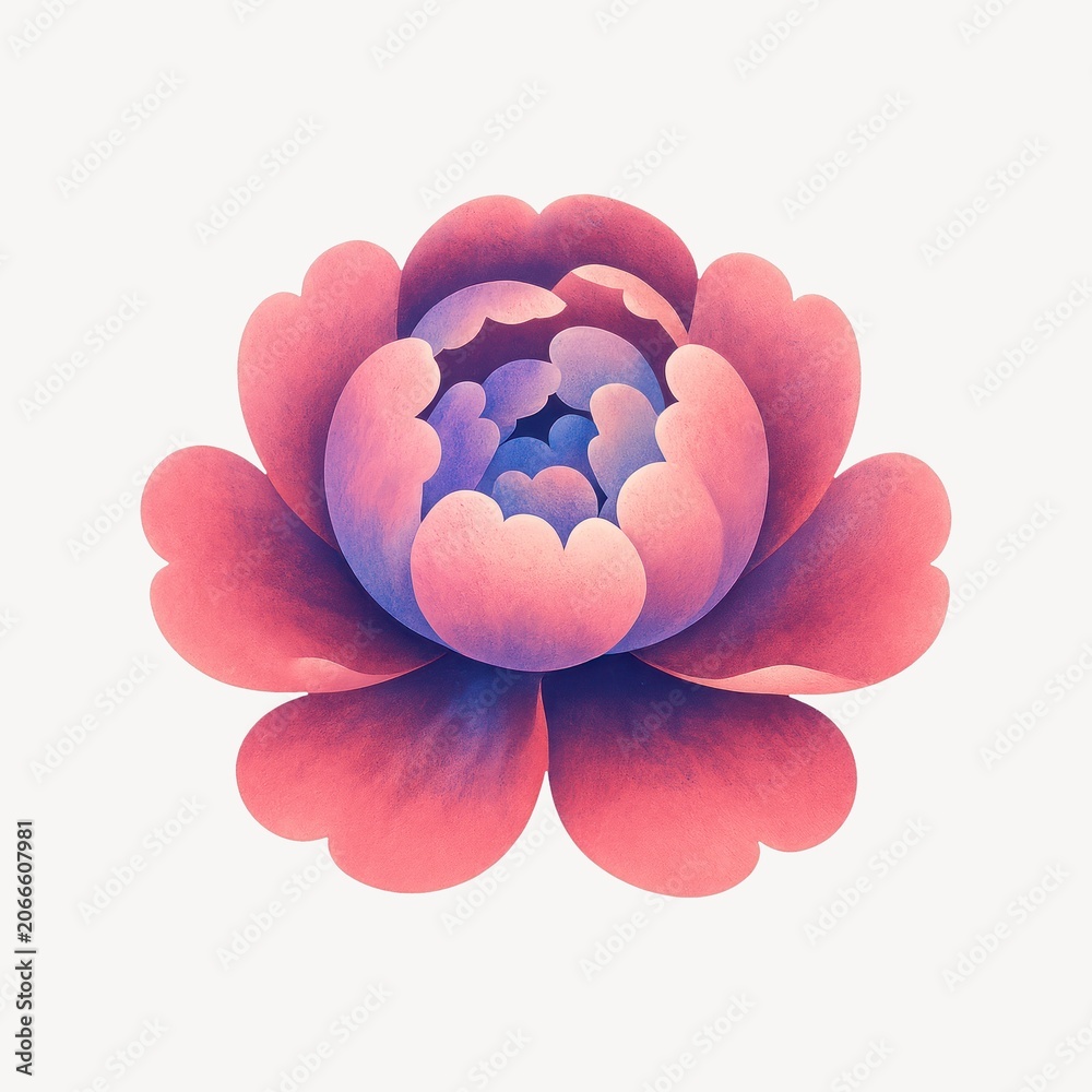 Obraz premium Vibrant abstract floral illustration