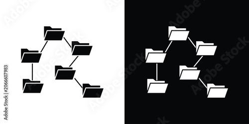 Tableau sur toile Folder tree icon design