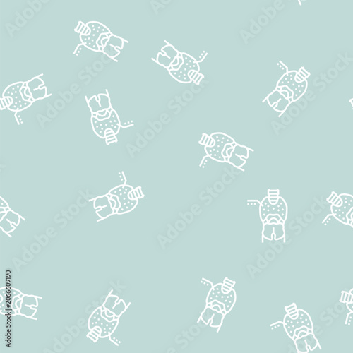 Foto thyroid gland endocrinology vector line seamless pattern thyroid gland endocrino