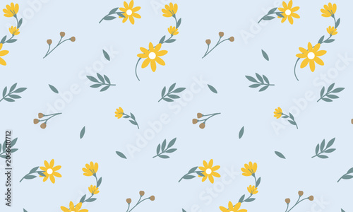 Sunny Floral Meadow Pattern