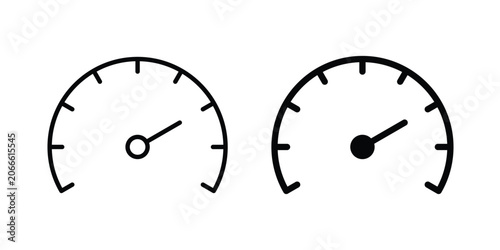 Tableau sur toile Speedometer icon