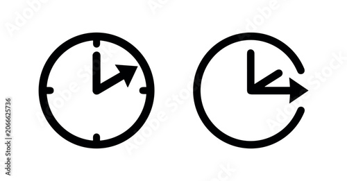 Fotografi Clock and time management icons