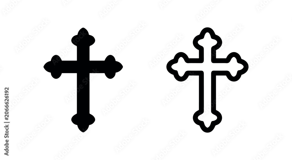 Fototapeta premium Christian Cross Religion Icon