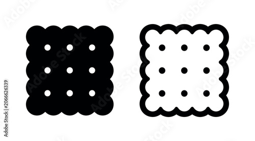 Obraz na plátně Cracker Biscuit Snack Icon