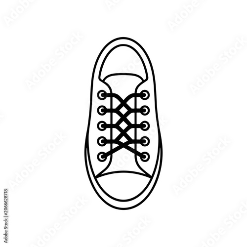 Sneaker Footwear Lace Up Shoe.