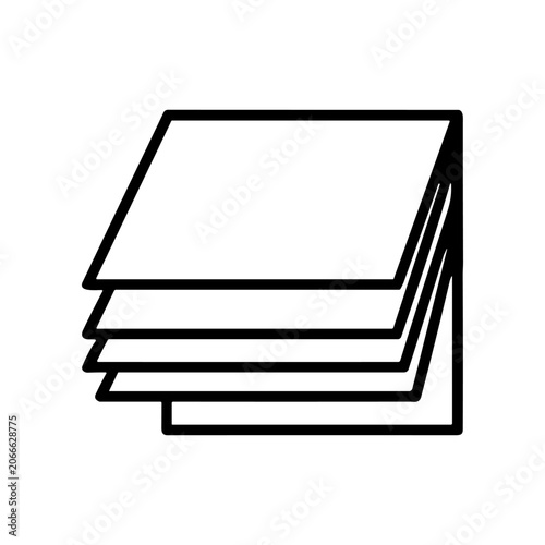 Stack of blank white paper sheets.