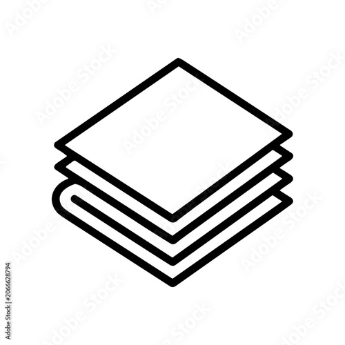 Stack of paper sheets document.