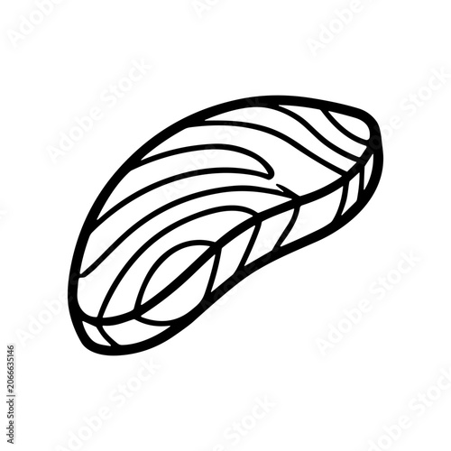 Drawing of a loaf bread.