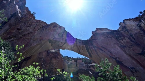 La Ventana Natural Arch, the second-largest natural arch in New Mexico, situated within the El Malpais National Conservation Area.