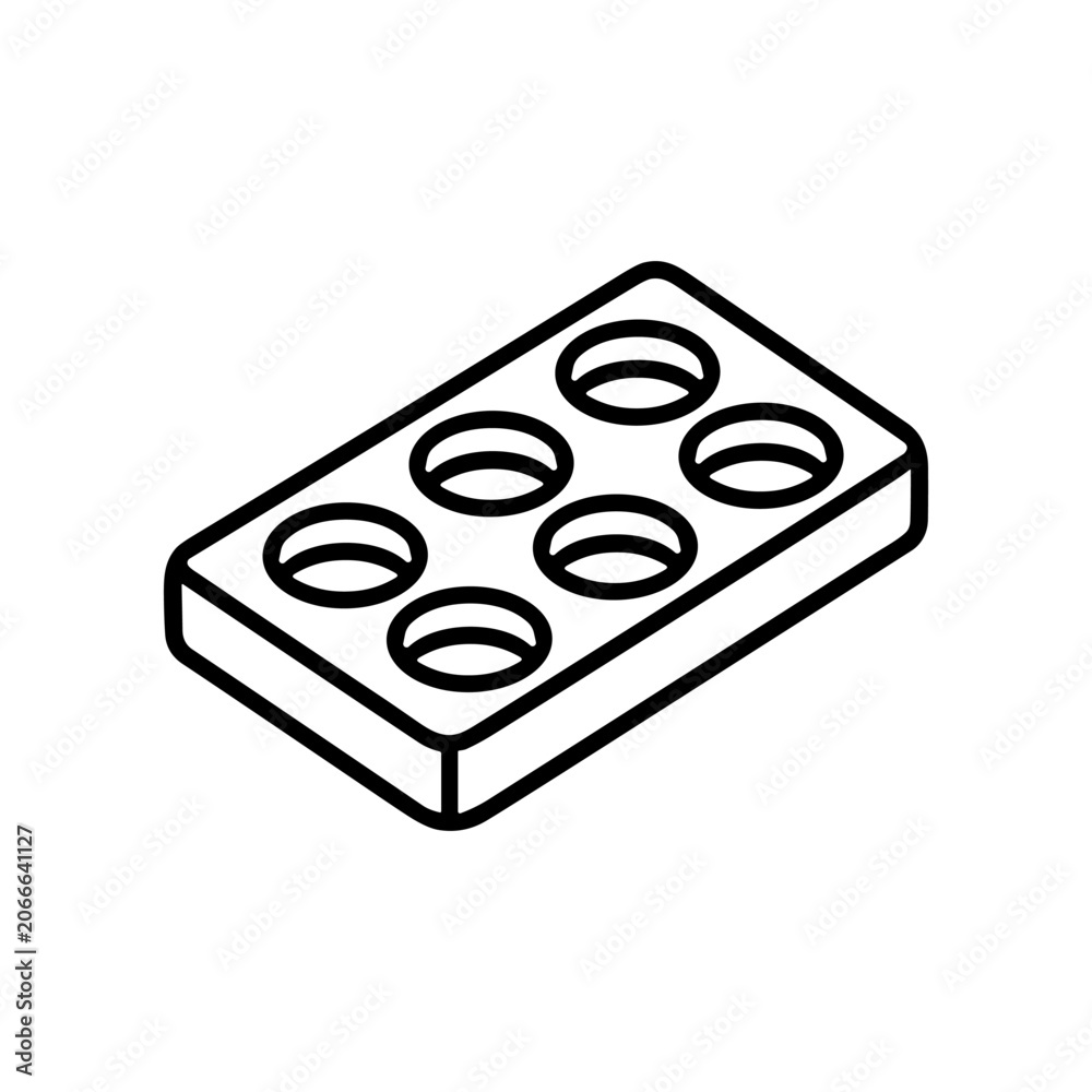 Fototapeta premium Lego Brick Toy Building Block.