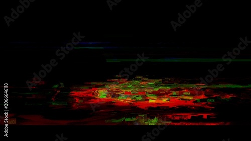 Photos Deep red and green abstract digital glitch texture representing catastrophic data corruption and system failure logs