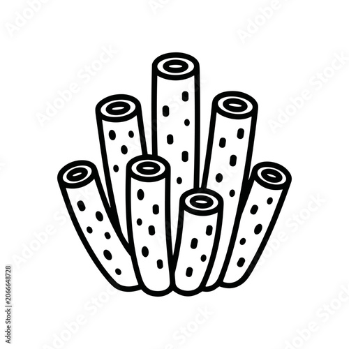 Bamboo Stems with Black Spots.