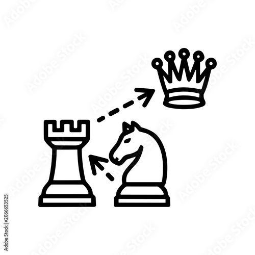 Chess Pieces Strategic Game Move.