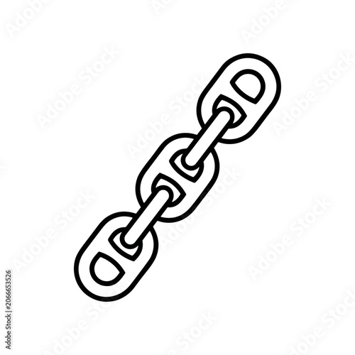 Chain Link Metal Object Closeup.