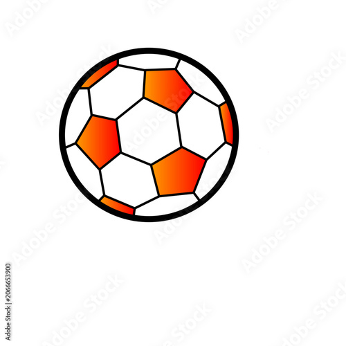red soccer ball