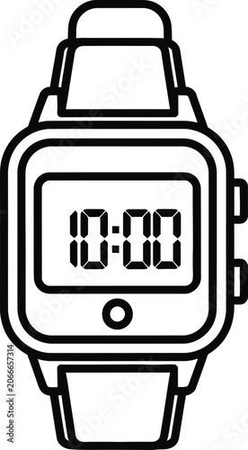 Digital Watch Showing 1000