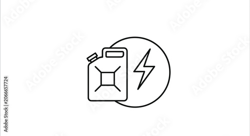 Electric Gas Can Symbol