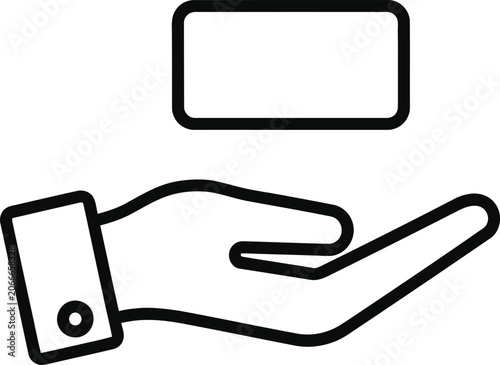 Hand Holding Blank Sign